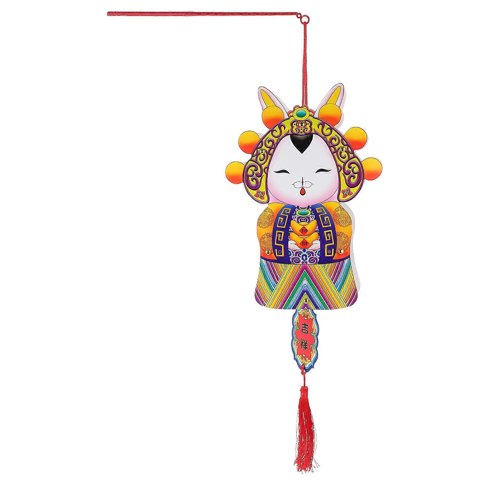 Spring Festive Paper Lantern for Decor 1Pcs Lord Rabbit Glowing Lantern Toy