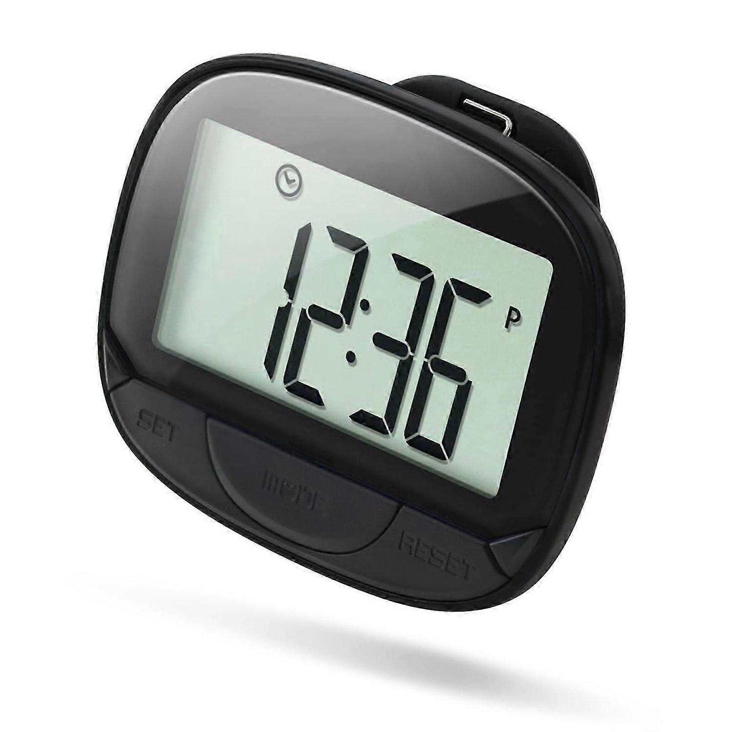 Multi-functional Step Counter 3D Pedometer with Clip for Fitness Tracker for Tracking Steps / Walking Distance / Calories Portable Fitness Monitor wit