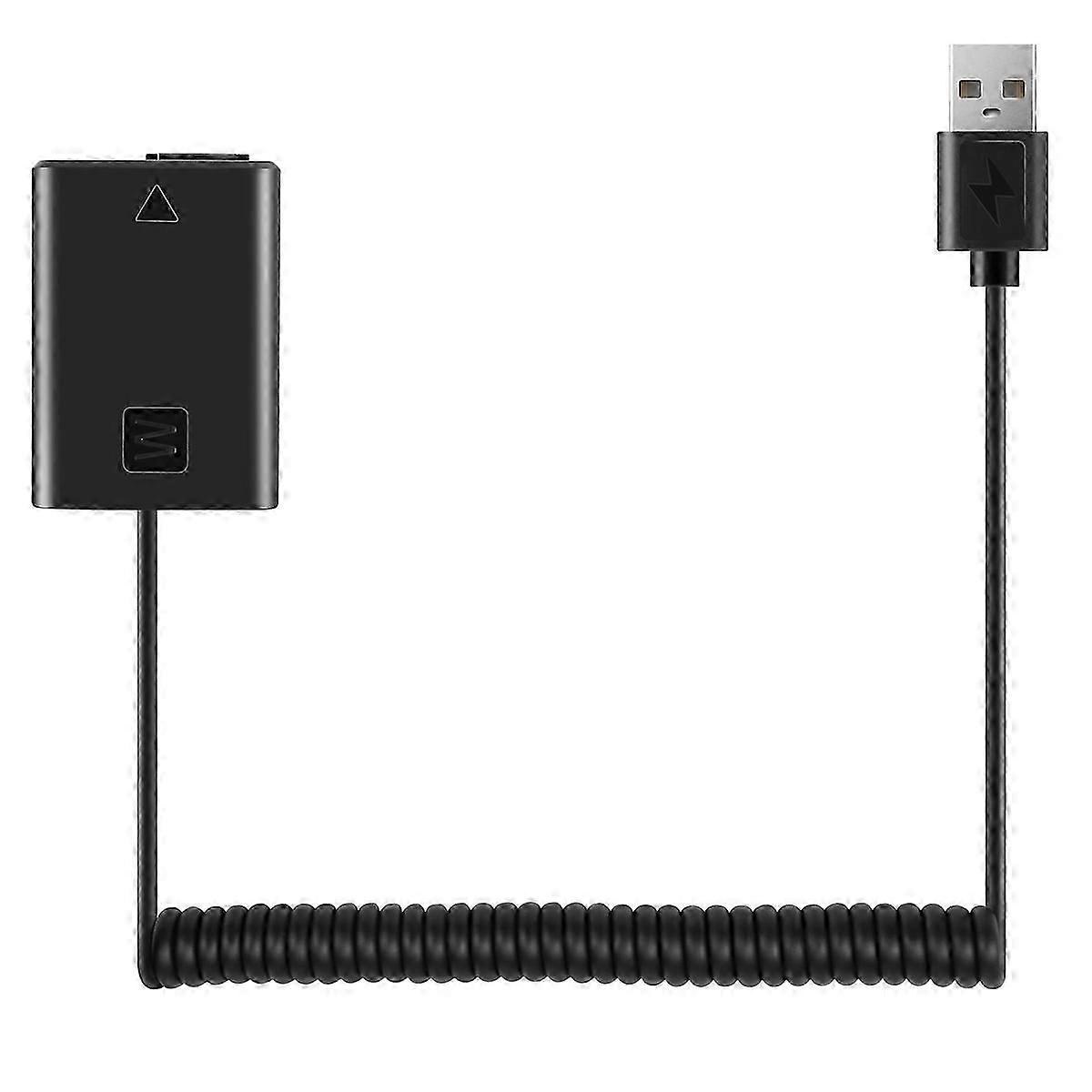 USB Charging Cable NP-FW50 Dummy Battery Spring Wire for Sony A7 A7R A7S A7M A7II A7S2 A7M2 A7R2 A65