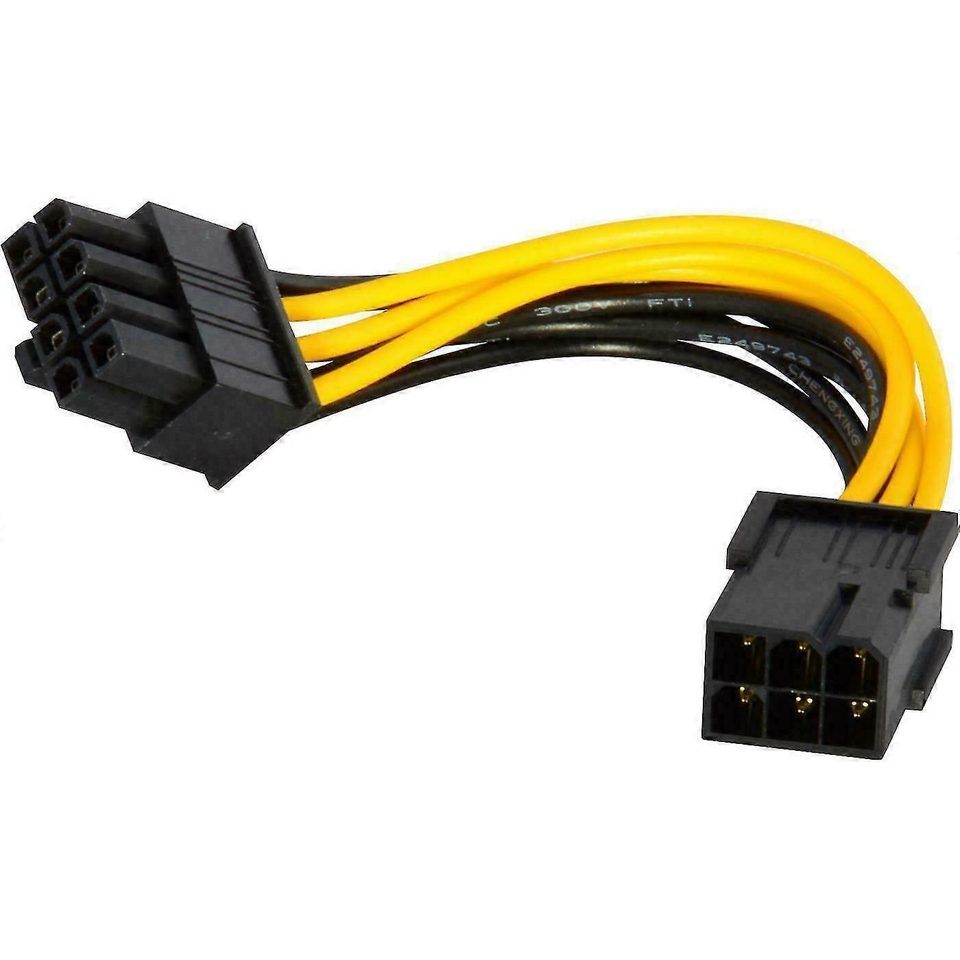 Pci-e 8-pin To 2x 6+2-pin (6/8-pin) Power Splitter Cable Pcie Express