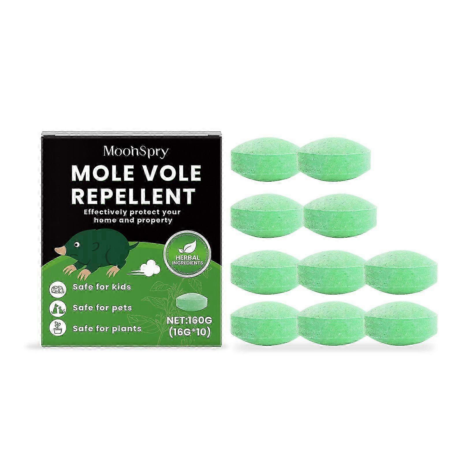 Mole Repellent Balls - Powerful Vole Gopher Groundhog Rodent Repellant for Outdoor Lawn Garden Yard - Safe and Effective Gopher Mole Deterrent