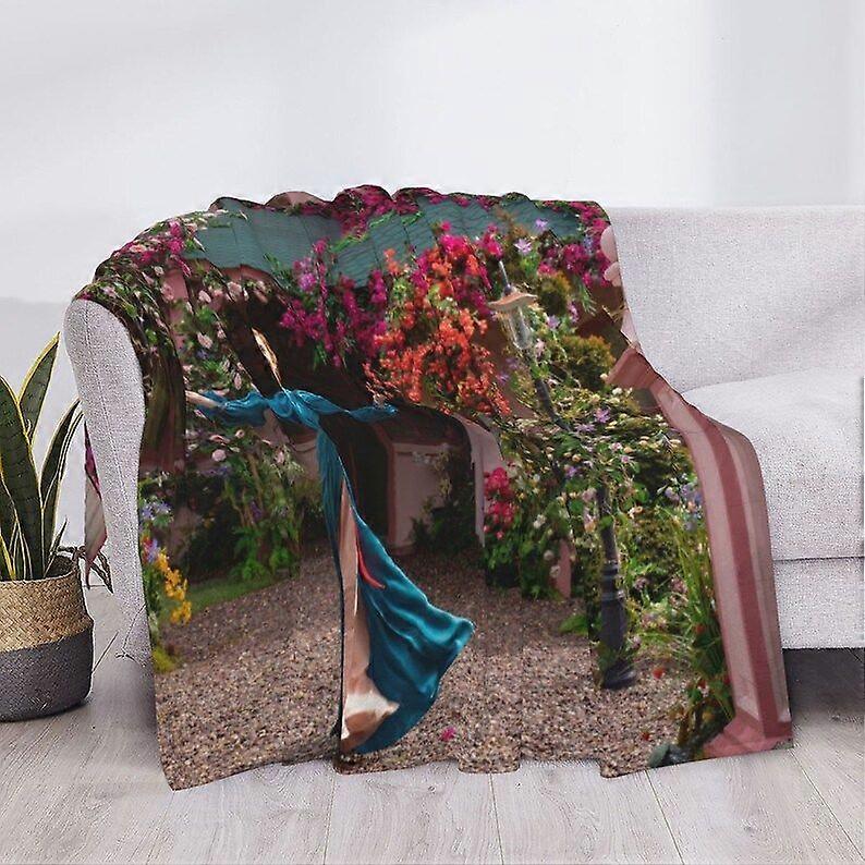 Disney Disenchanted Custom Name Soft Flannel Blanket Throw All Seasons Sofa Warm Blankets For Baby Blanket Nap Comfortable Bedding