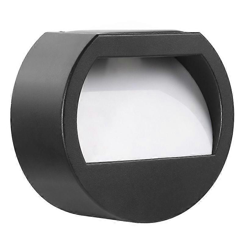 Solar Outdoor Waterproof LED Round Wall Lamp