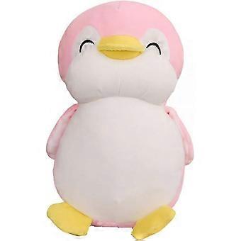 25-26 Plüschpinguine, Stofftiere, dicke Pinguin-Plüschpuppe, Geschenk für Jungen, Mädchen oder Freundinnen zum Valentinstag, süßes Kissen (rosa, 33 cm) SZRH A-C