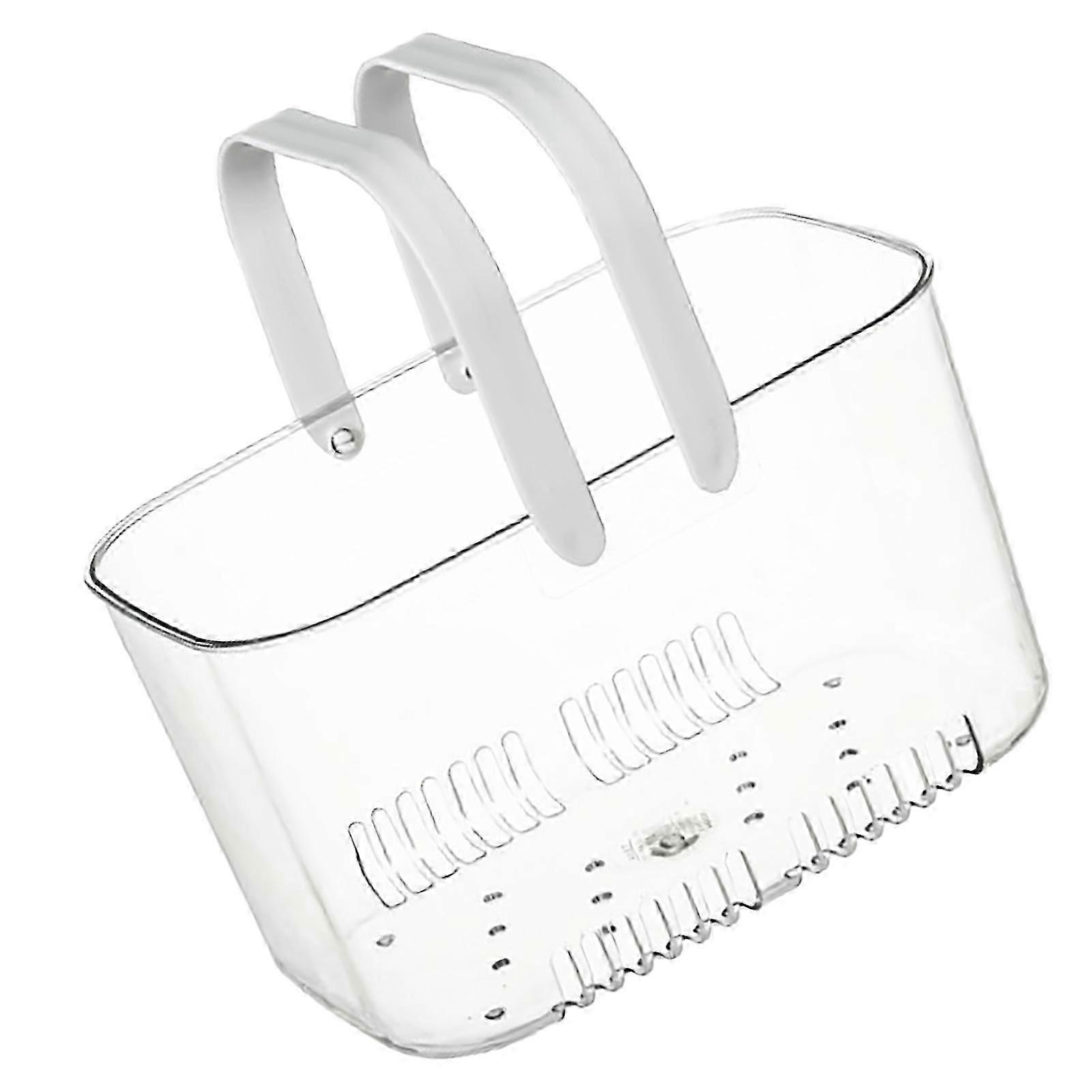 Clear Plastic Shower Caddy with Large Capacity for Bathroom