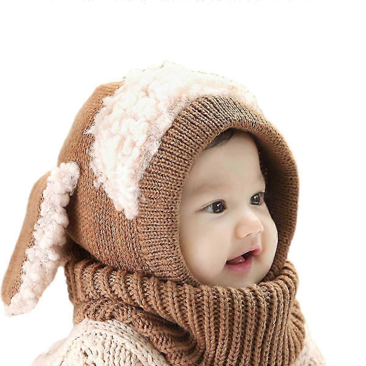 Wool Hat, Children's Muffler Poncho, Gift to Keep Warm