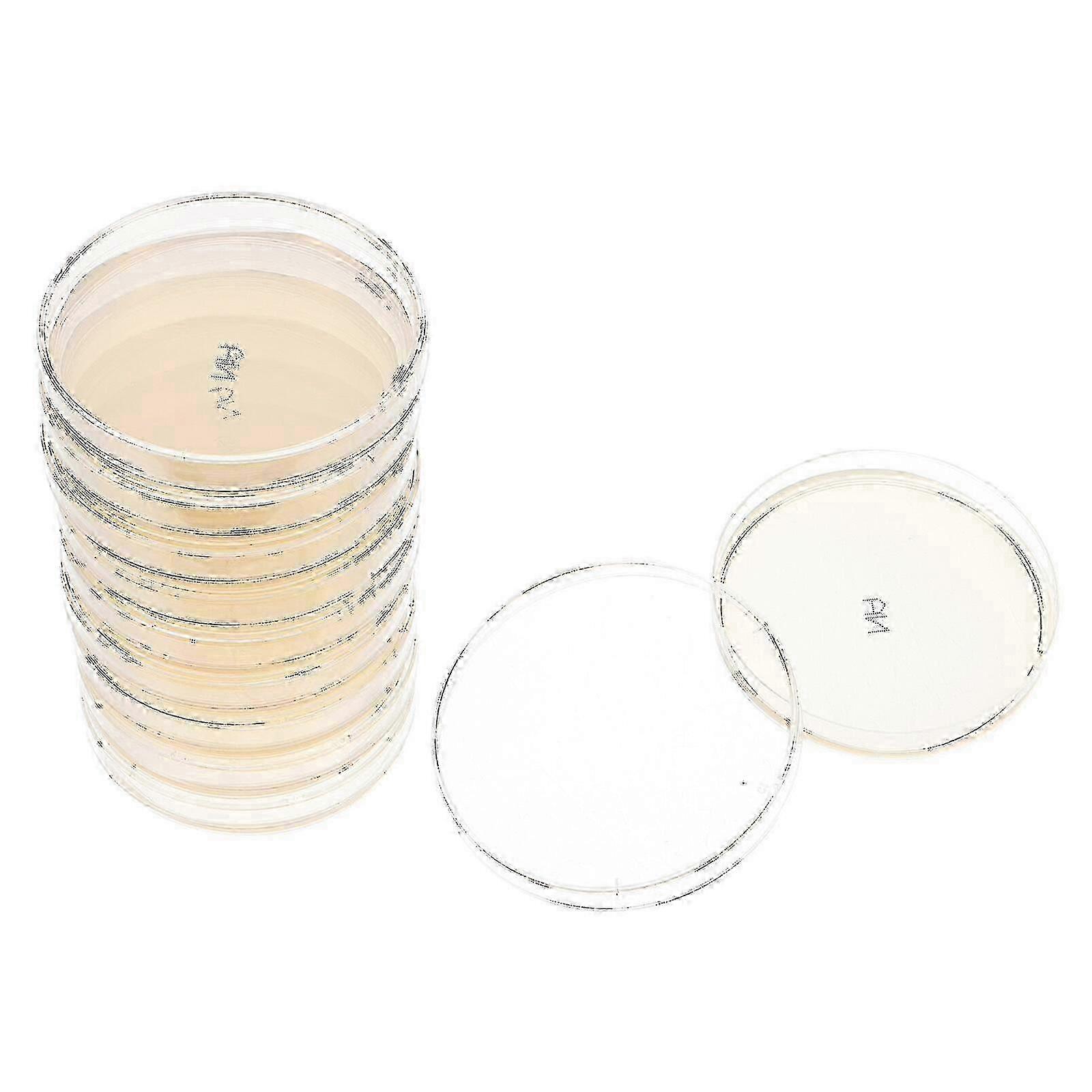 10pcs Petri Dishes with Agar Medium for Lab Use