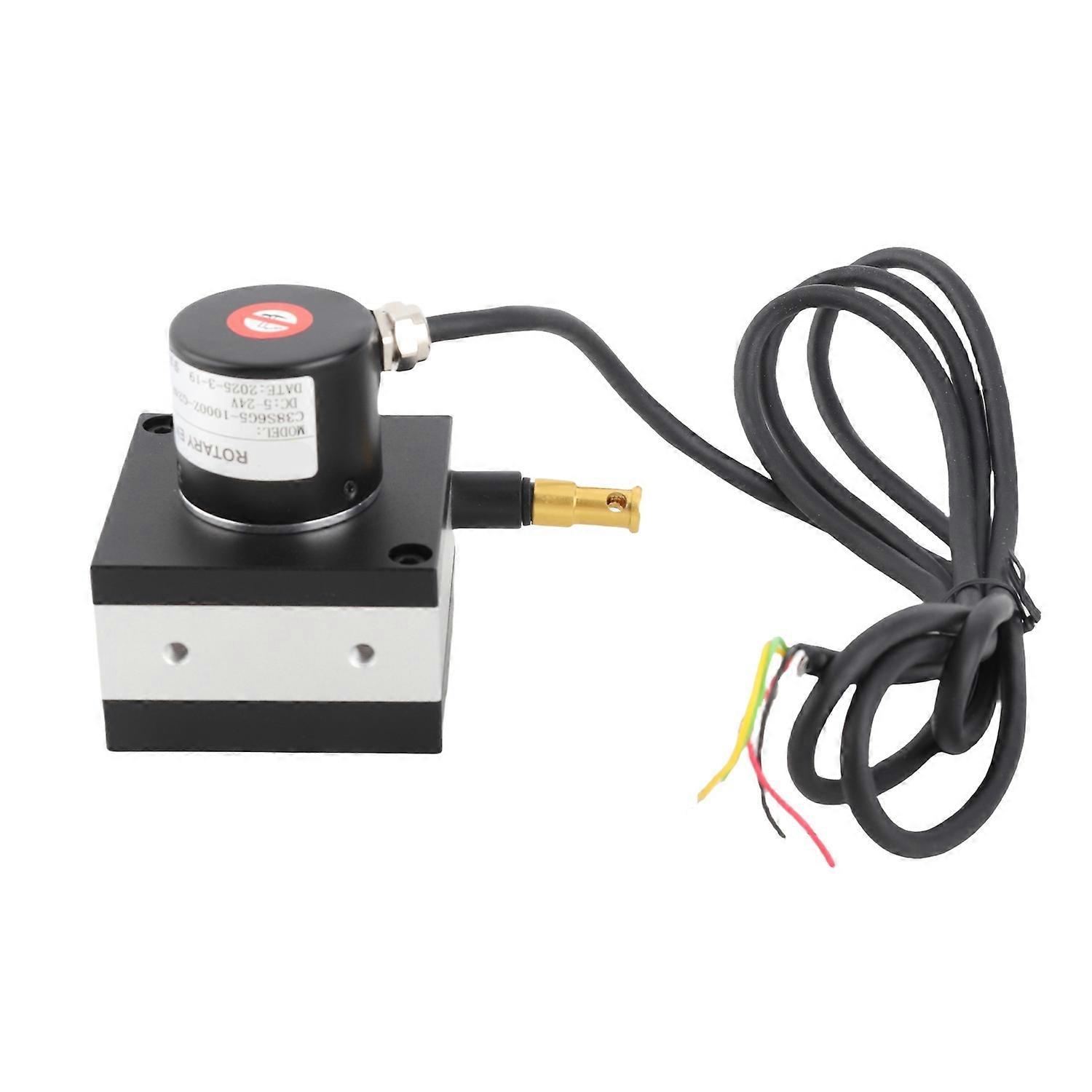 Dia. 38mm Draw Wire Encoder 10 to 3000mm Range Incremental Cable Encoder for Cylinders Testing Machi