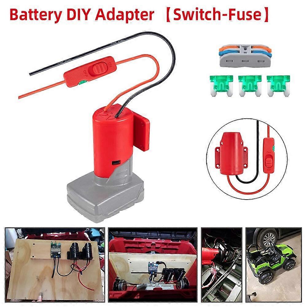 for Power Wheel For Milwaukee 12V Converter 14awg with Fuses & Wire Terminals
