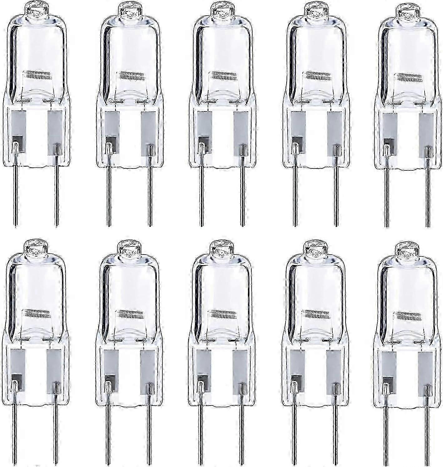 10pcs G6.35ハロゲン電球35w 50w 12v調光カプセル電球Gy6.35キャビネット下用ランドスケープライト