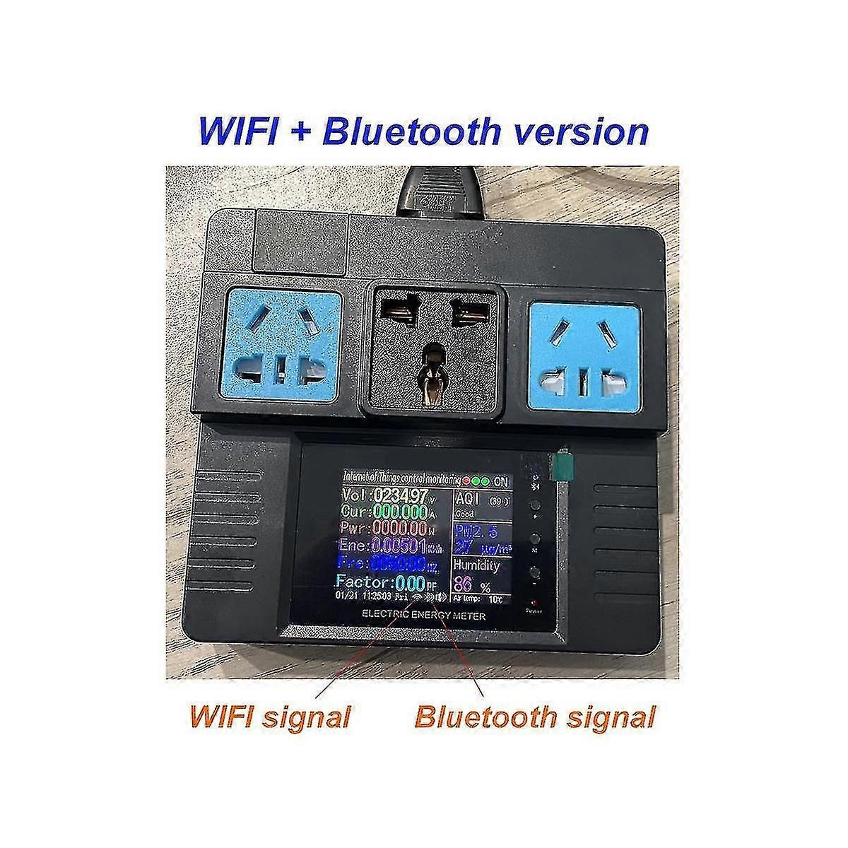 Smart Socket 16a Ac85-265v Wifi Power Electricity Monitor Google Home Voice Control For Tuya Smart