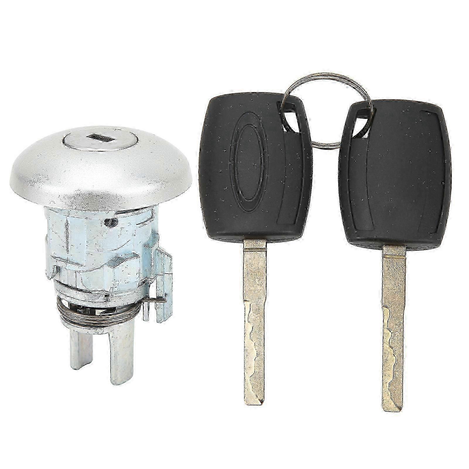 Car Front Door Lock with 2 Keys 1781417 Door Cylinder Lock Set Replacement For Ford Transit MK8 2014?2019