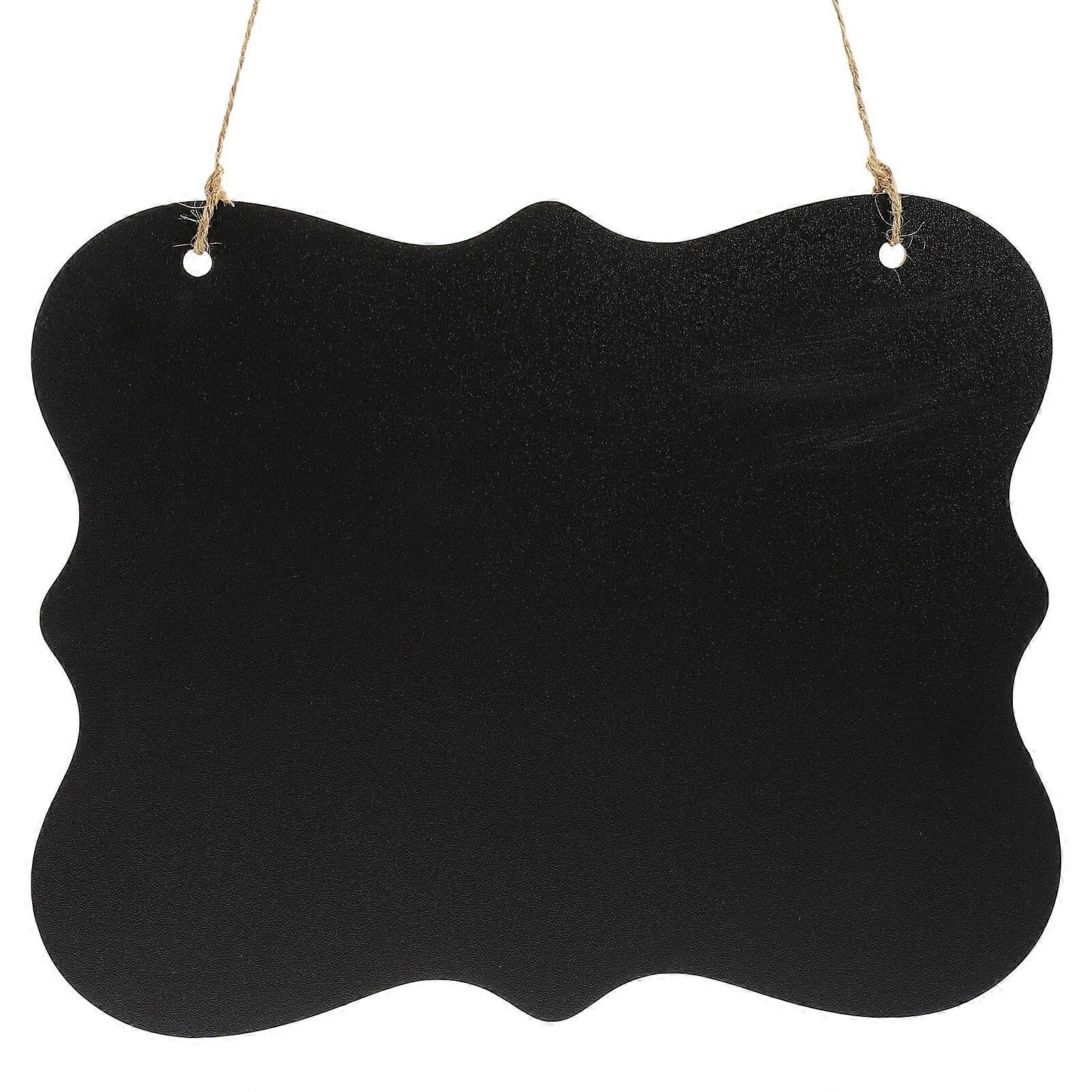 Wall Hanging Chalkboard Sign Double Sided Memo Board Door Message Board Hanging Blackboard