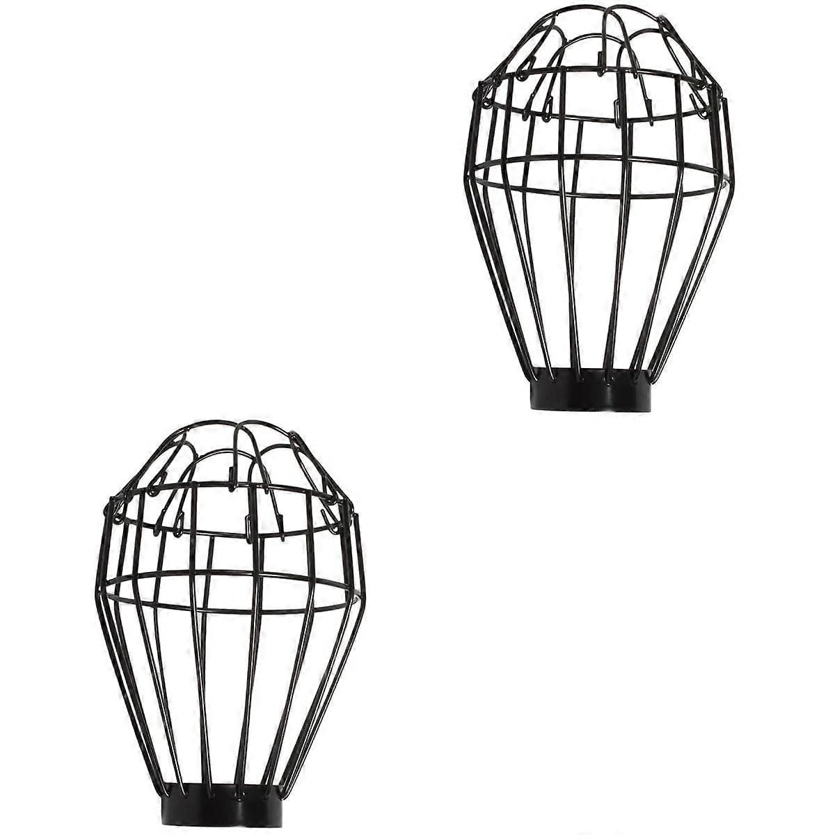 2pcs Reptile Heating Lamp Shade Cover: Adjustable Metal Fixture Guard Mesh Cover Compatible with Lizards, Turtles, Snakes