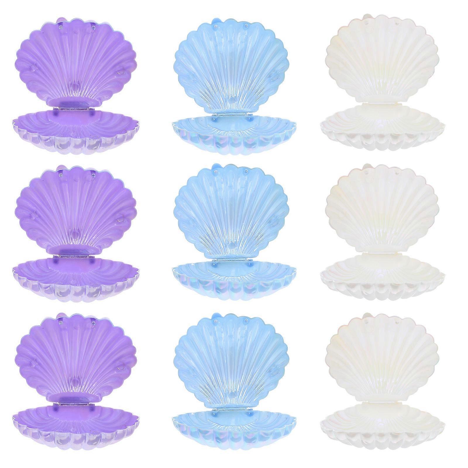 Assorted Color Seashell Candy Boxes for Wedding Favors 15Pcs Pack