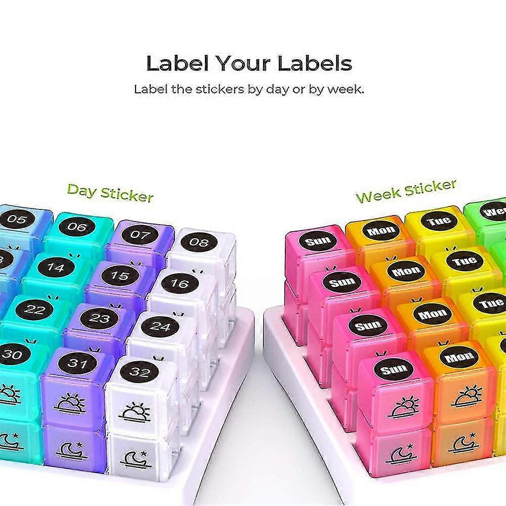 منظم حبوب منع الحمل الشهرية 31 يوما منظم صندوق حبوب منع الحمل ، حالة حبوب منع الحمل اليومية مع 32 حجرة لكل يوم ، حاوية حبوب منع الحمل المحمولة