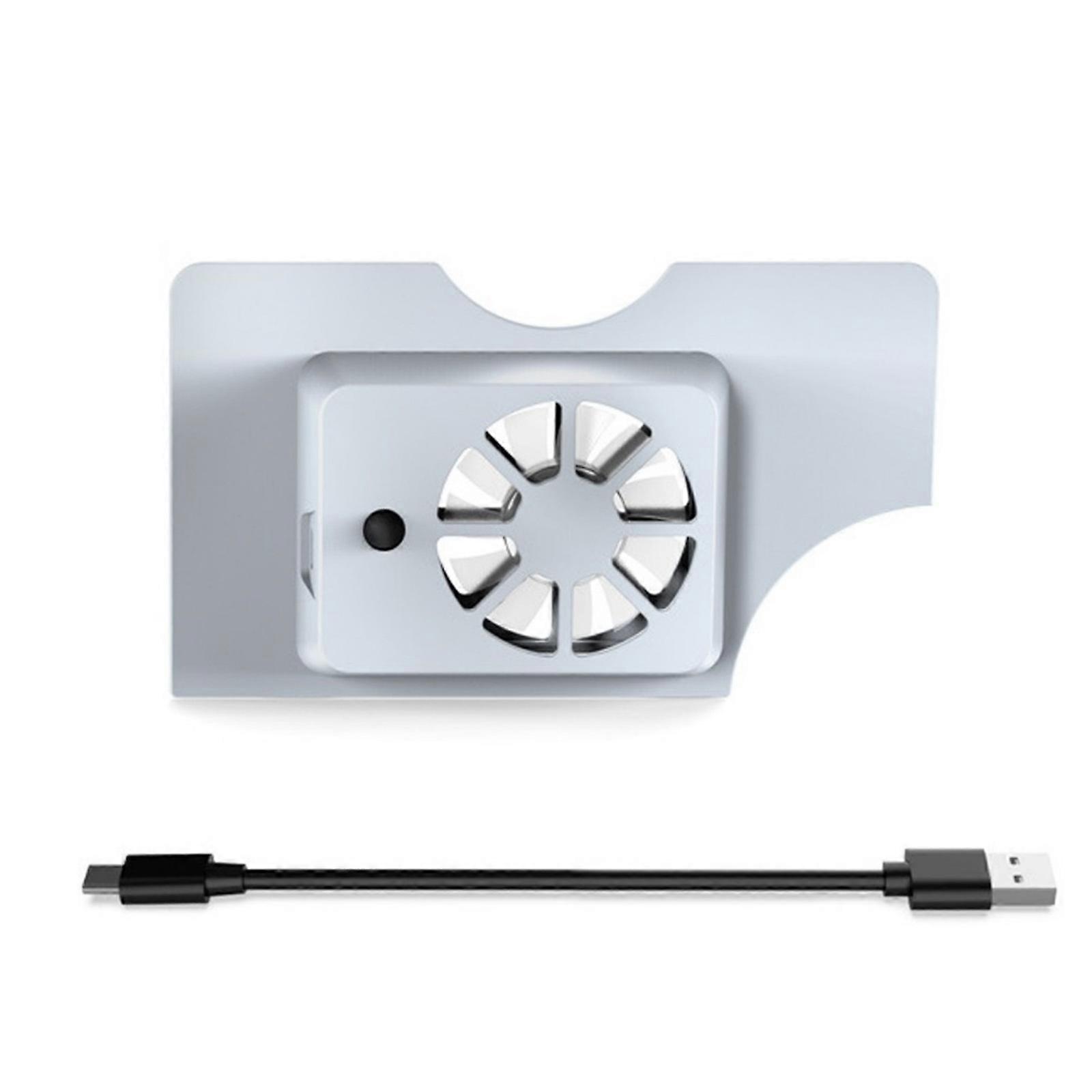 Efficient Cooling Fan Base Dock Stand with Blue Radiator for SW Host Prevents Overheating During Gameplay  White