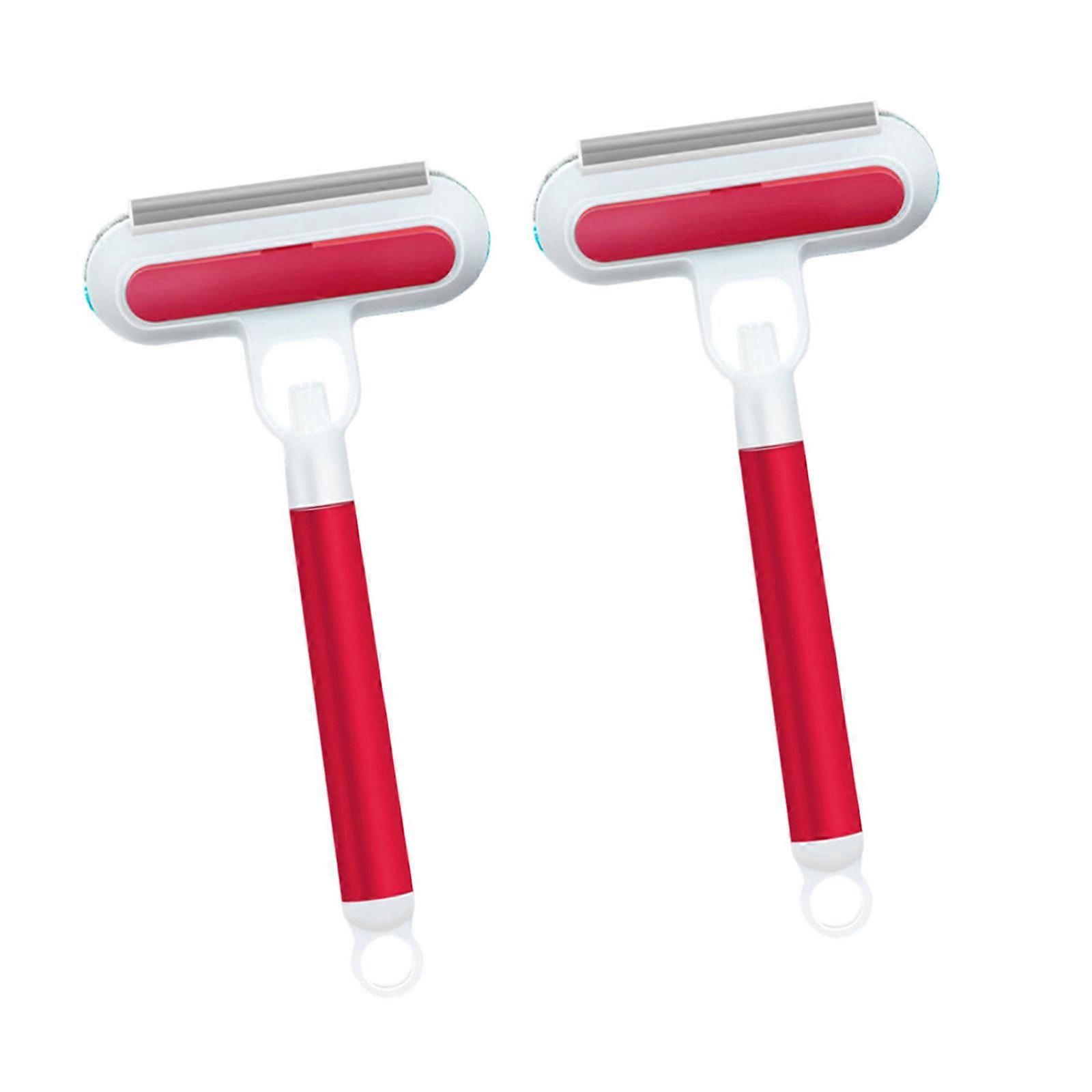 Window Scrubber Sponge Cleaning Tool for Stubborn Stain for Glass Door, Window, Car Windshields  Red