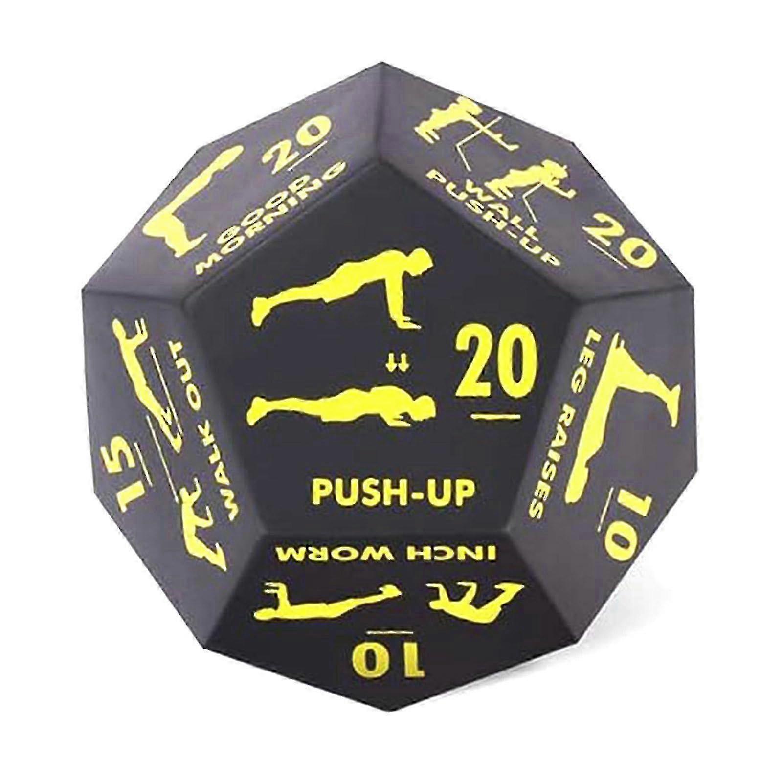 Heavy Duty Foam Cube for Exciting Training Challenges – Say Goodbye to Boring Training Parks – 12Sided Rounded Digital Cube (Yellow)