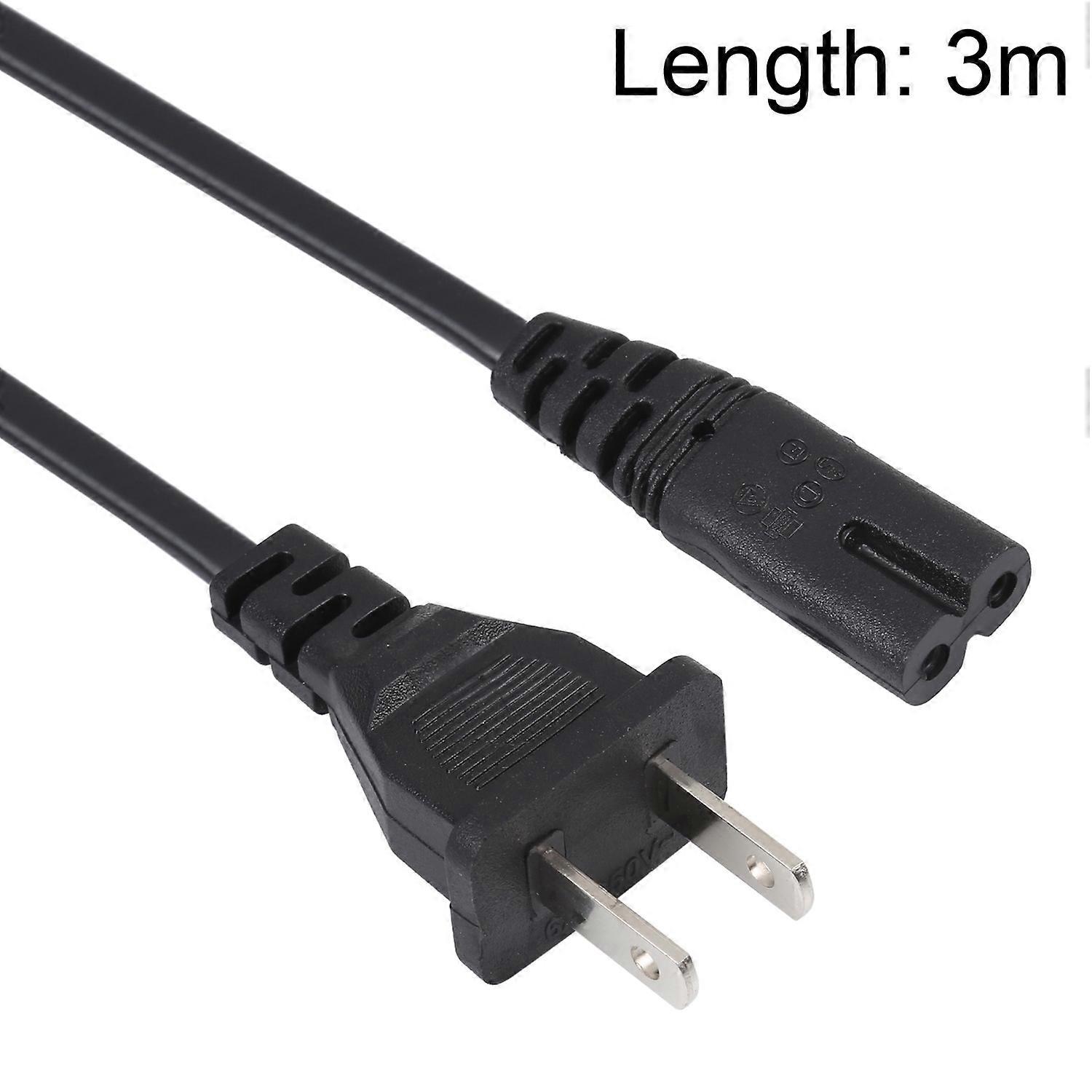 2 Prong Style US Notebook AC Power Cord