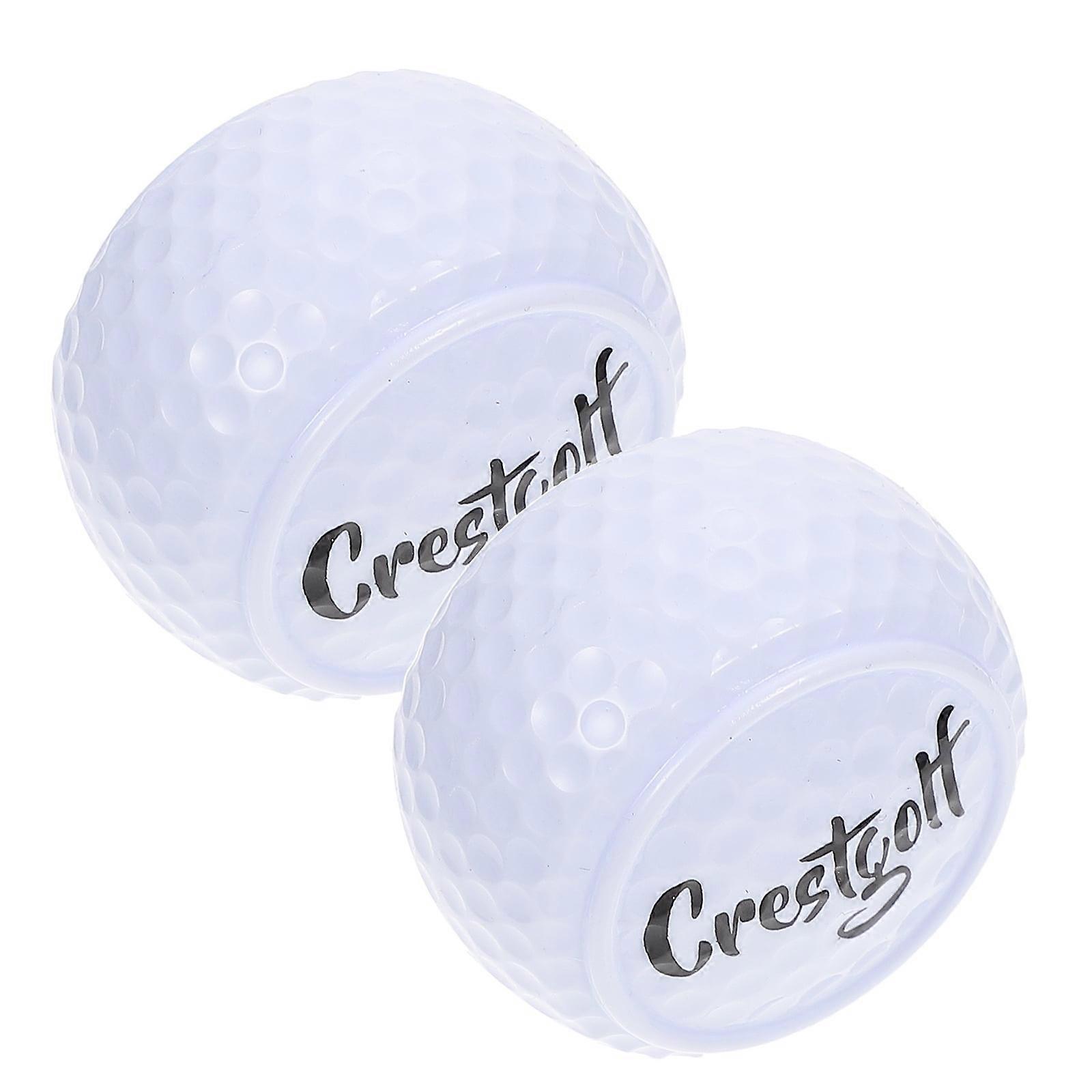 4 Pcs Flat Golfing Balls for Training Putting Rod Practicing Balls for Golfing