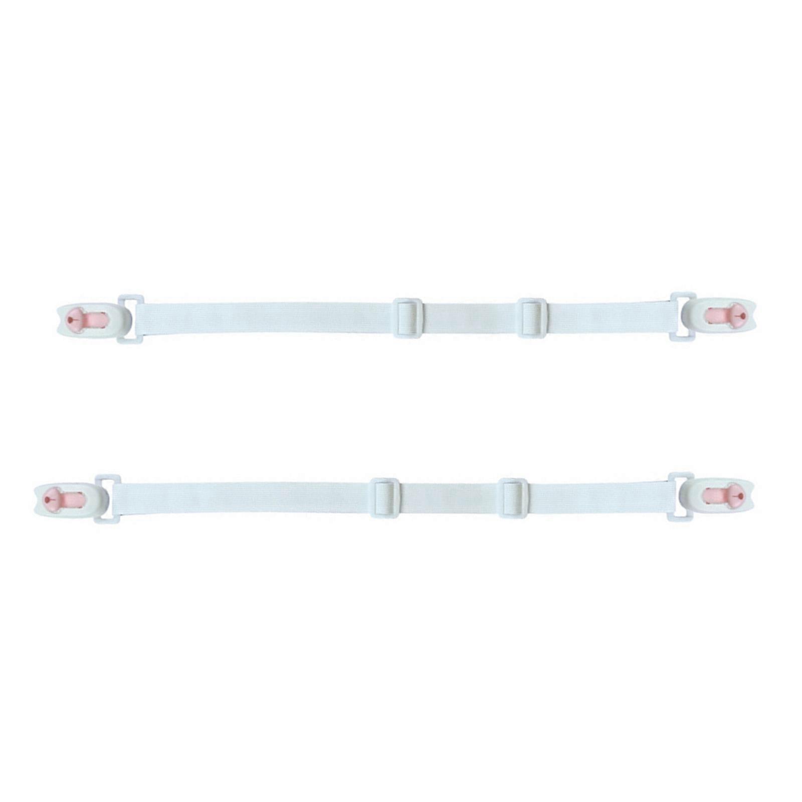 2Pcs Bed Sheet Holder Adjustable Straps Kick Proof Fixing Artifact for Keeping Sheets Tight and Easy Installation  White doublehead cli