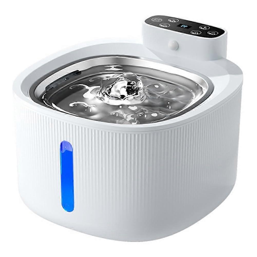 Cat Water Fountain Stainless Steel Automatic Dispenser with Wireless Sensor and Separation Filter