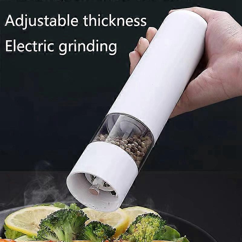 Salt Pepper Grinder Electric Spice Flour Mill Grinder White