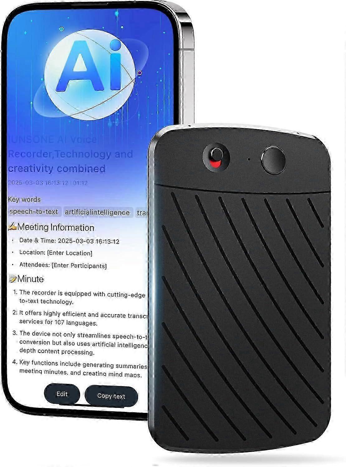 AI Voice Recorder,Note Voice Recorder with Transcribe Summarize