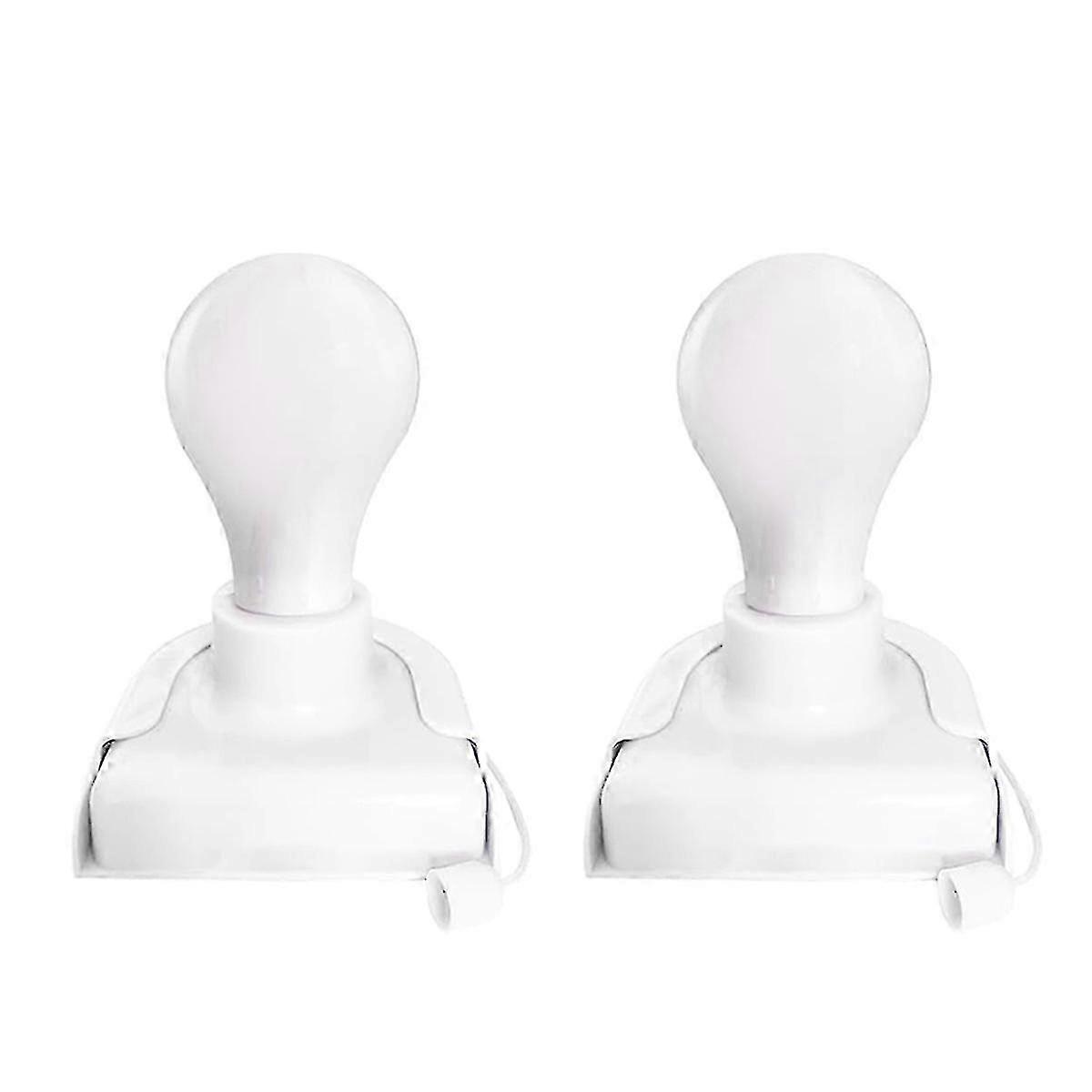 2 Pack Stick-Up Battery Lights with Pull Chain for Closet/Wall