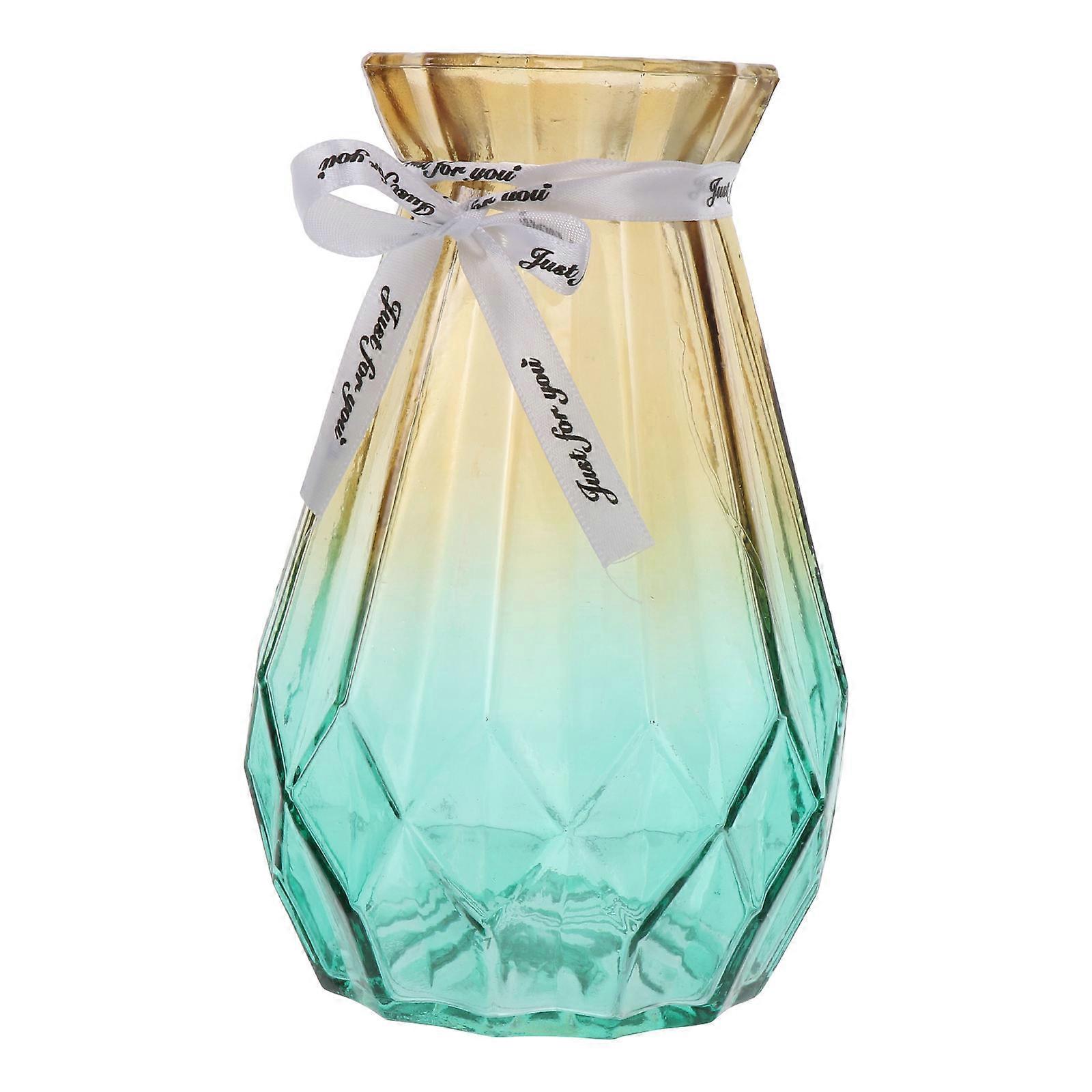 Gradient Vase for Home Decoration with Riband