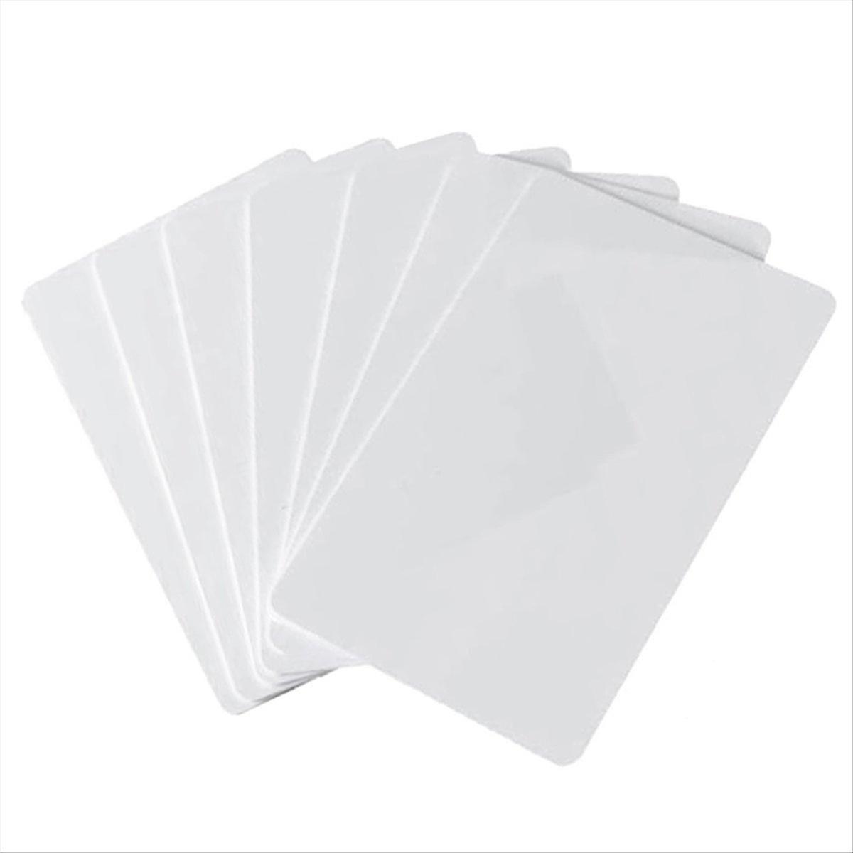 50pcs 13.56MHZ White Card IC Card Contactless IC Card Access Card Attendance Card Proximity Card Com