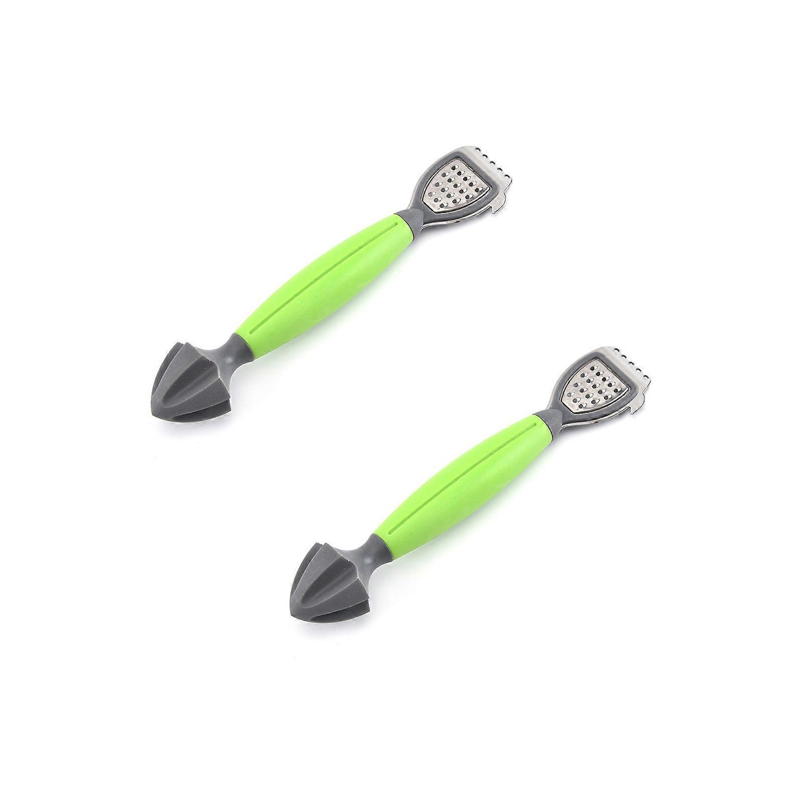 2Pcs Multipurpose Portable Lemon Tool Steel Zester Juicer Grater Compacts Design For Home Kitchens Bartenders Accessories Multicolor