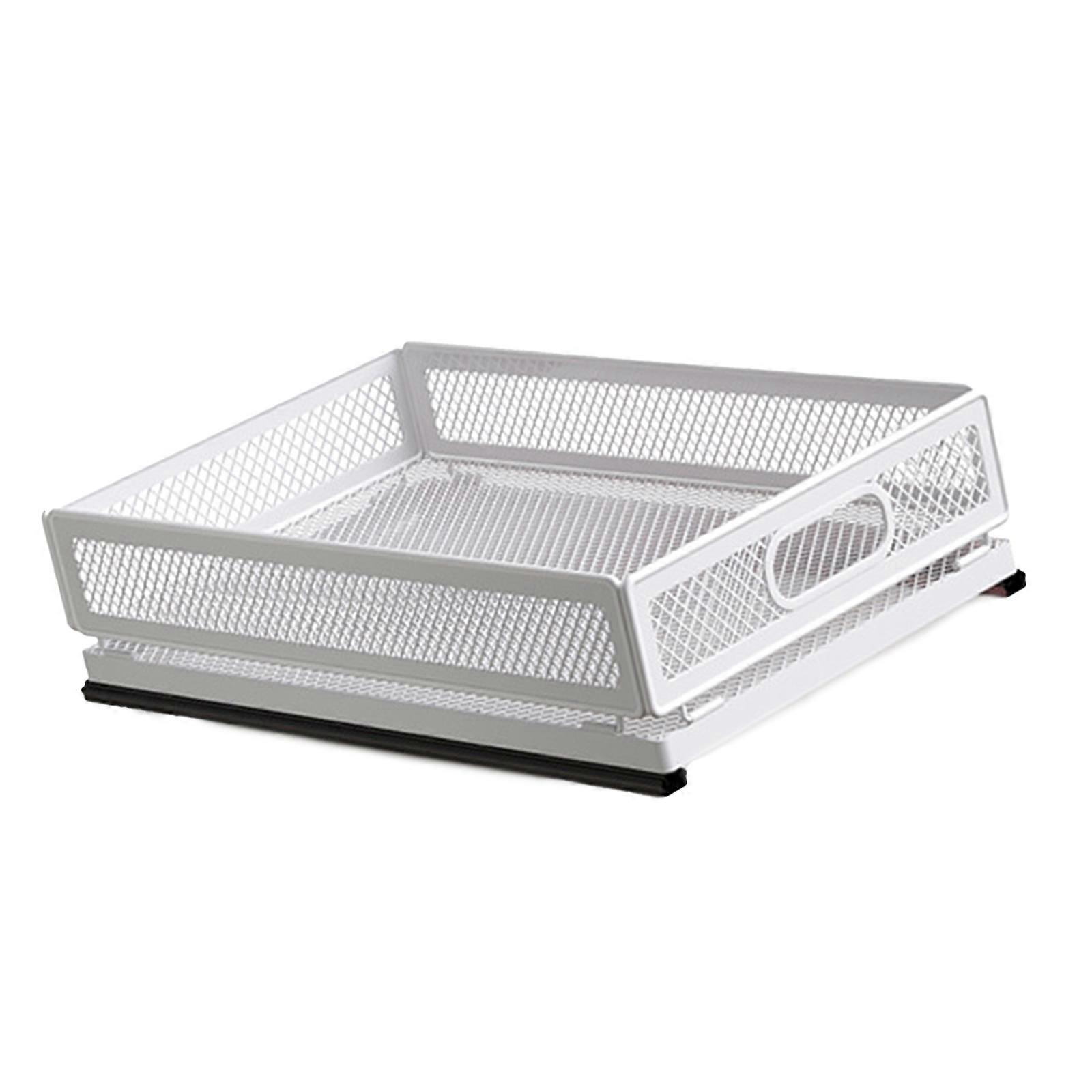 Easy Retrieve Cabinet Drawer with Sliding Mechanism Sturdy Carbon Steel Organizers for Snacks Home Organization  S