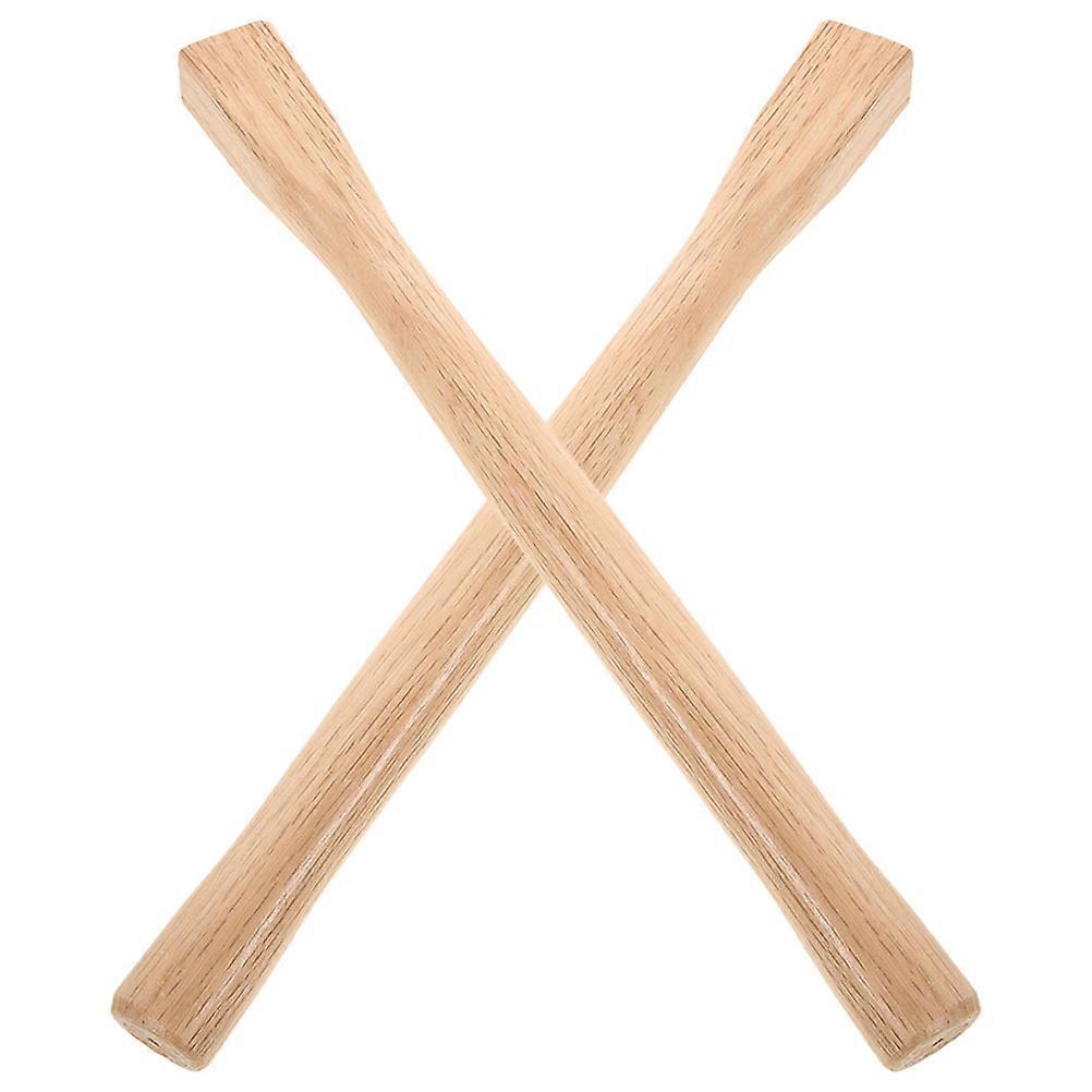 Gardening Work Hoe Handle Wood Ergonomic Design Use 2Pcs For Gardeners