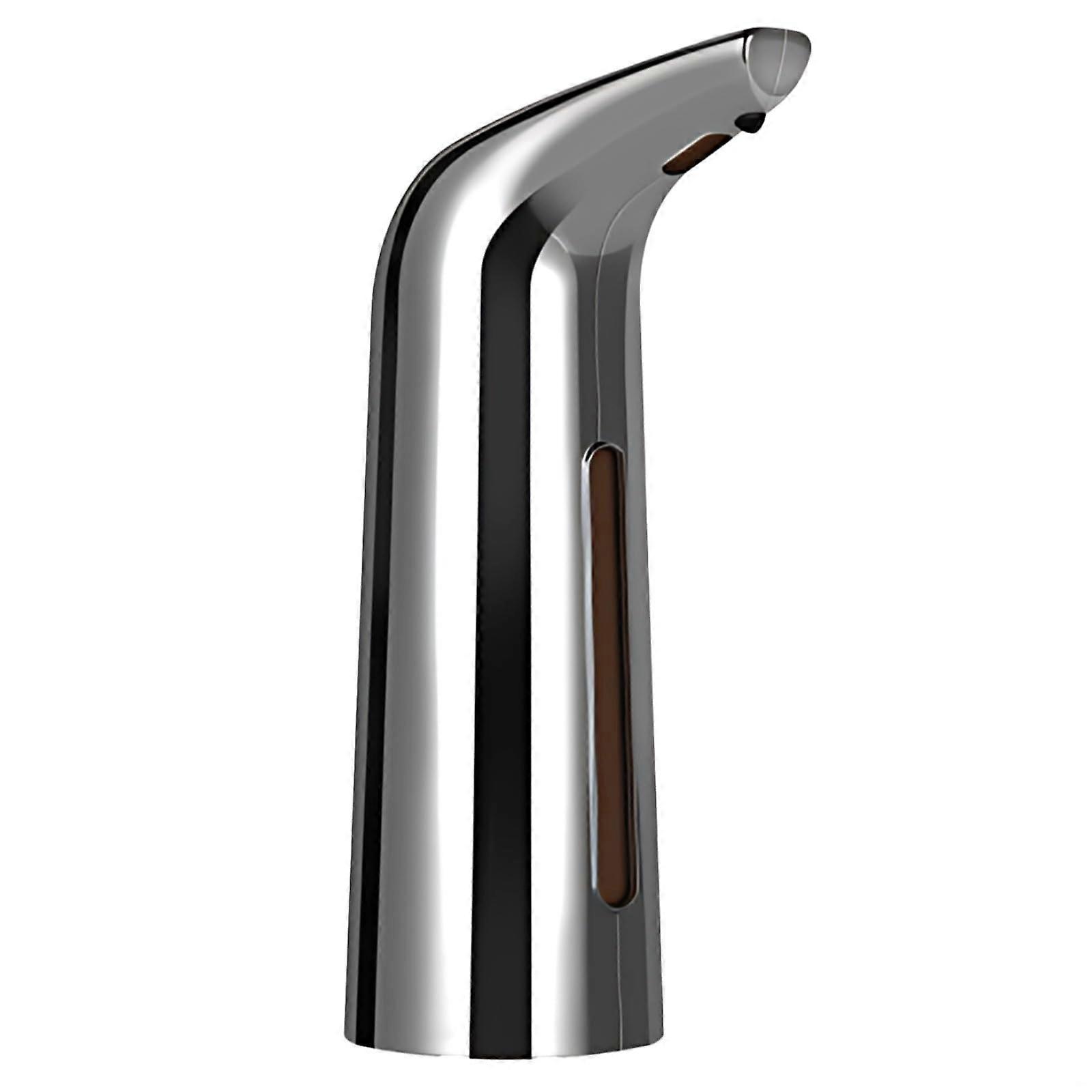 Automatic Soap Dispenser with Infrared Sensor, Touchless 400ml IPX7 Waterproof for Kitchen Bathroom Sink, Silver