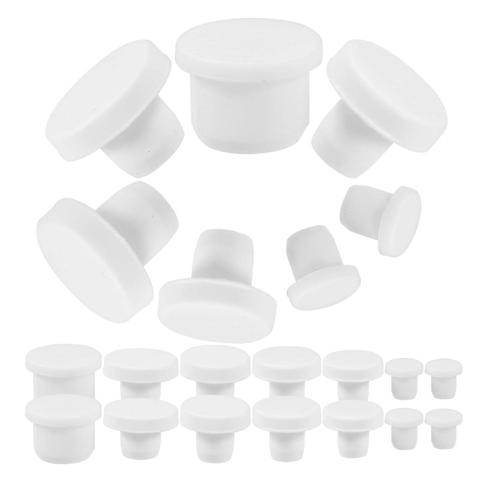 35 Pcs Silicone Stopper Solid Plug Bulk Salt and Pepper Stoppers Plugs Bottle Replace