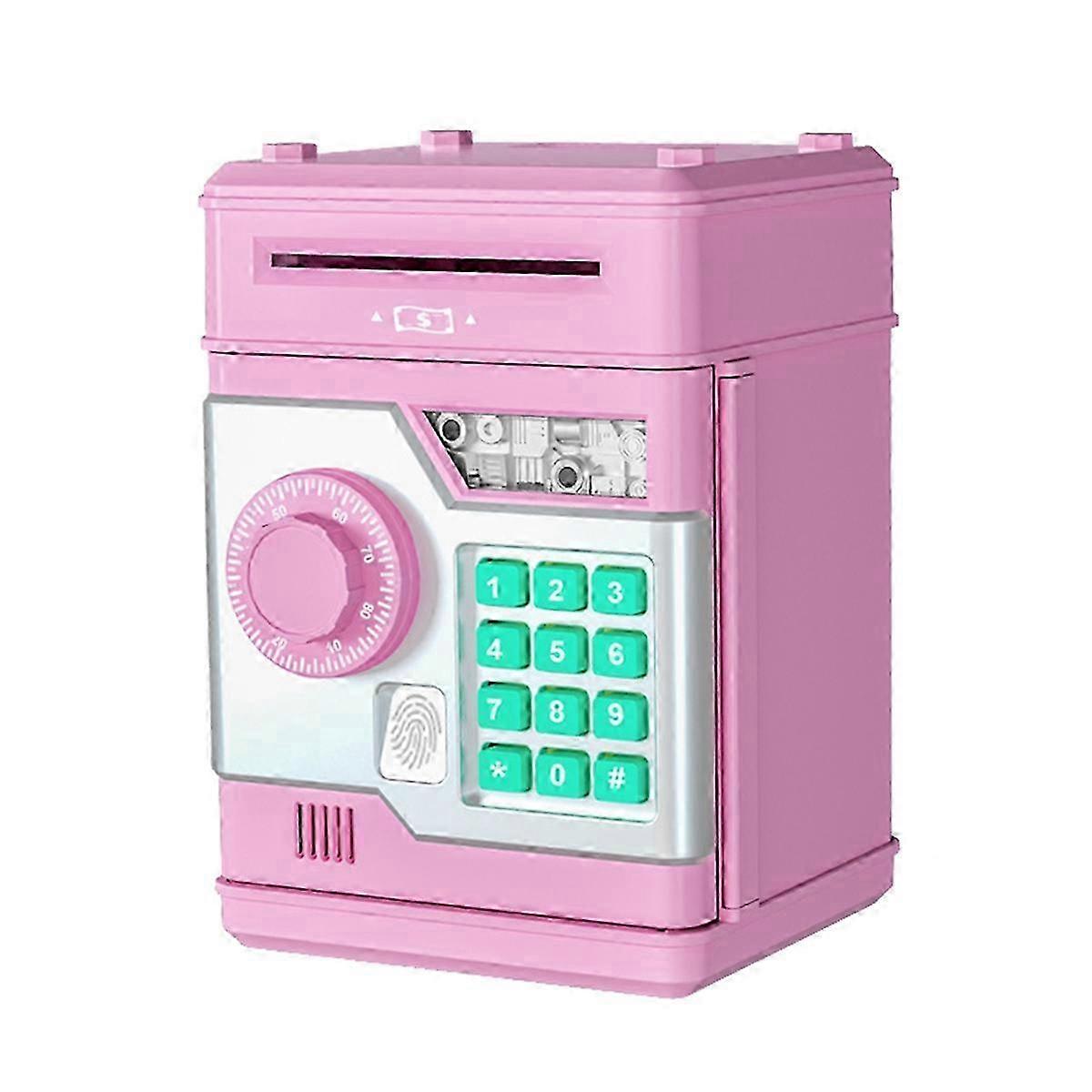 Pink Digital Coin Bank with Password Protection and ATM Functionality