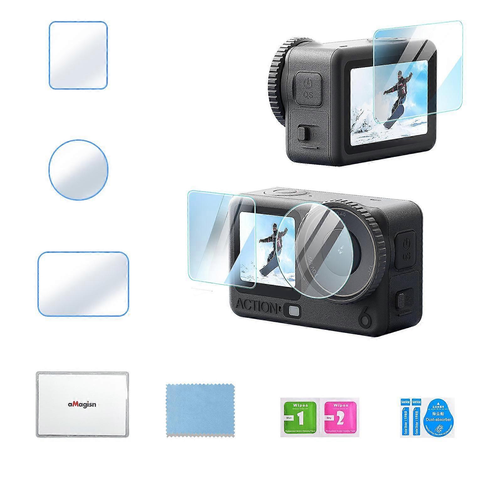 1 Pack Tempered Glass Screen Protector For DJI Osmo Action 6