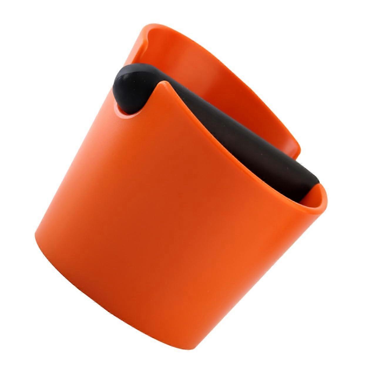 Espresso Knock Box with Noise Reduction, Durable Plastic Coffee Grounds Bin for Home and Café