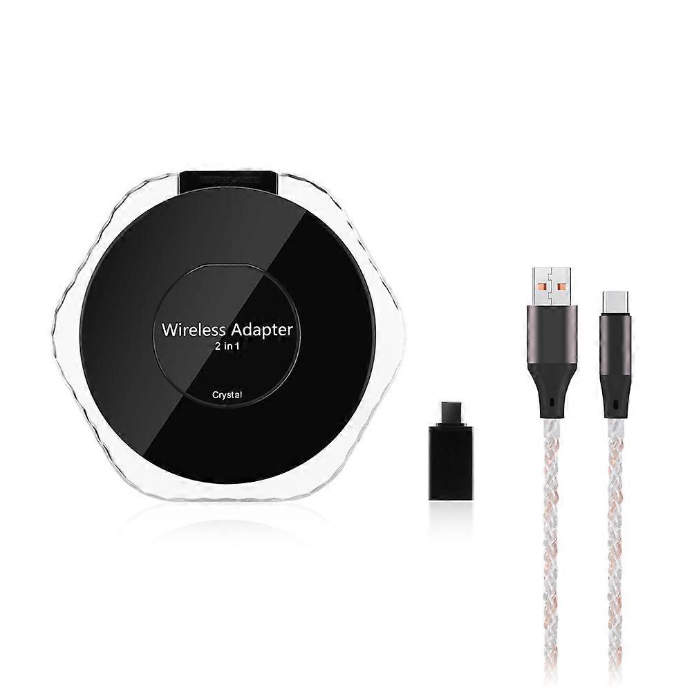 2 in 1 Wireless CarPlay Dongle Wired to Wireless Android Auto Box