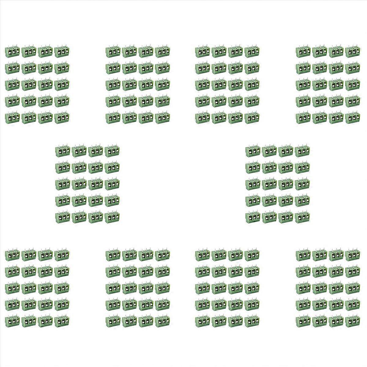 20 Pcs 3 Pin 5mm Pitch PCB Mount Screw Terminal Block AC 250V 8A