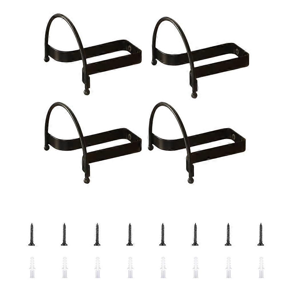 Pack of 4 Wall Mounted Hat Rack Set with Decorative Horseshoe Design for SpaceSaving Entryway Storage