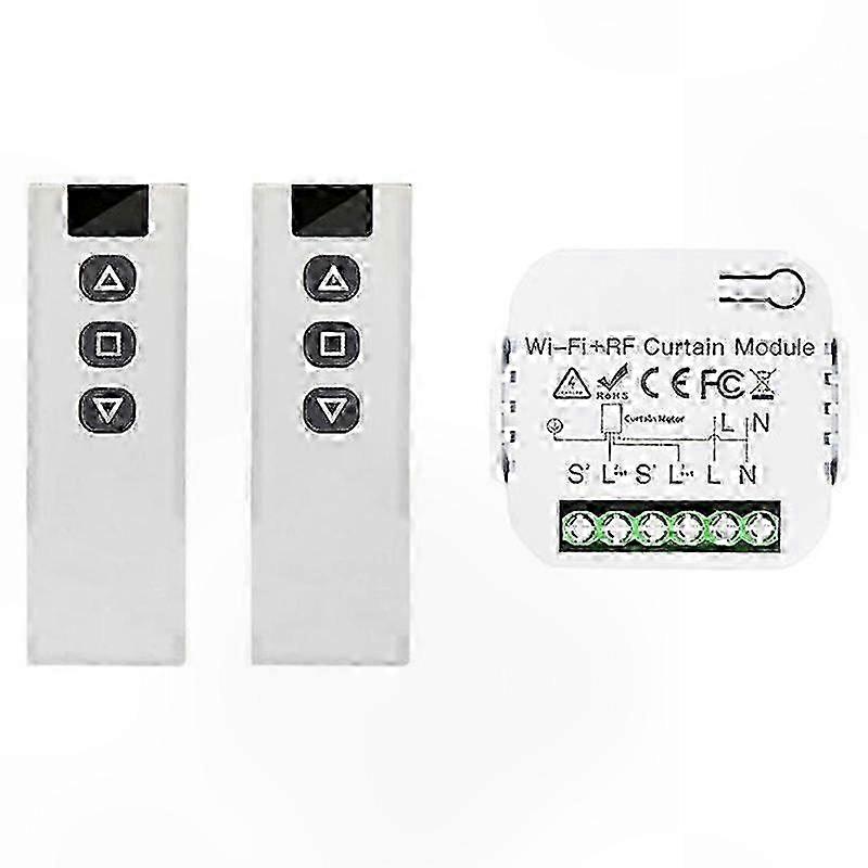 WiFi Shutter Switch with RF Remote for Smart Home Control