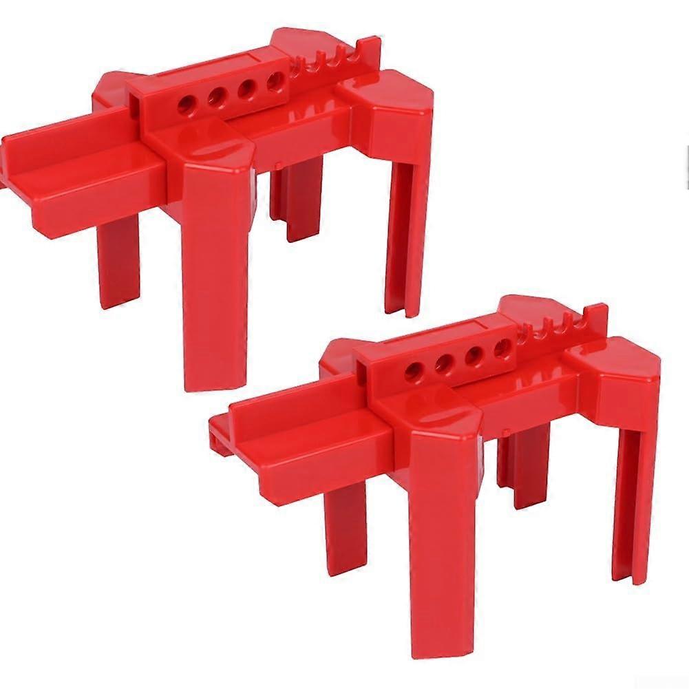 Set of 2 Adjustable Ball Valve Locks for Outdoor Faucet Security with Tool Installation