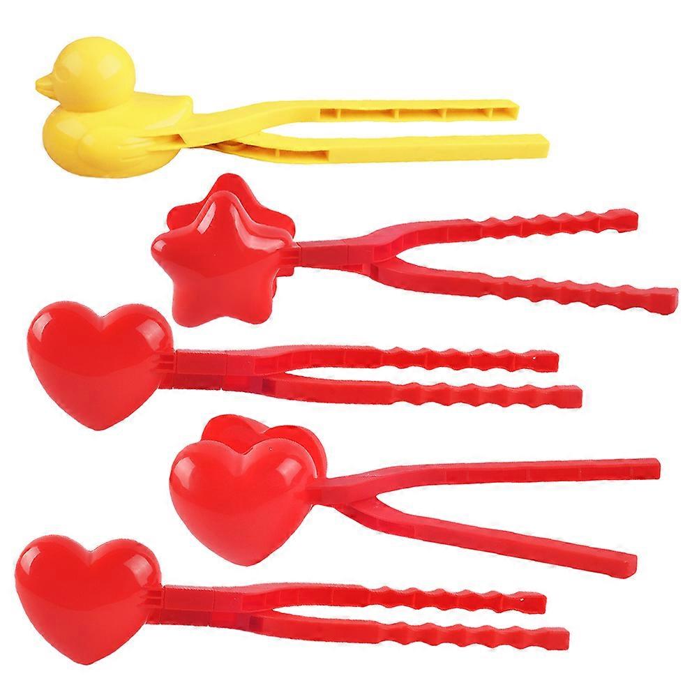 Red Plastic Outdoor Use 5Pcs Set