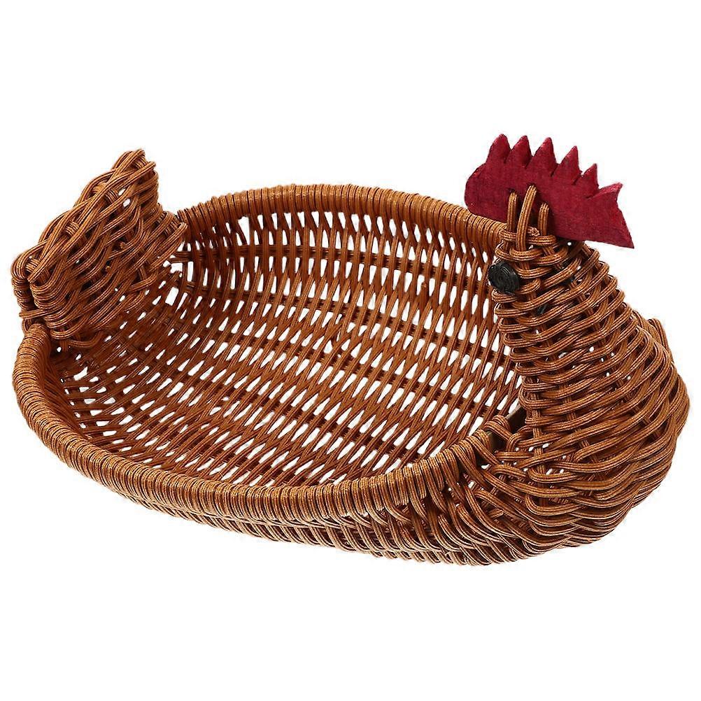 Chicken Shape Storage Basket Cartoon Animal Design for Kitchen Use
