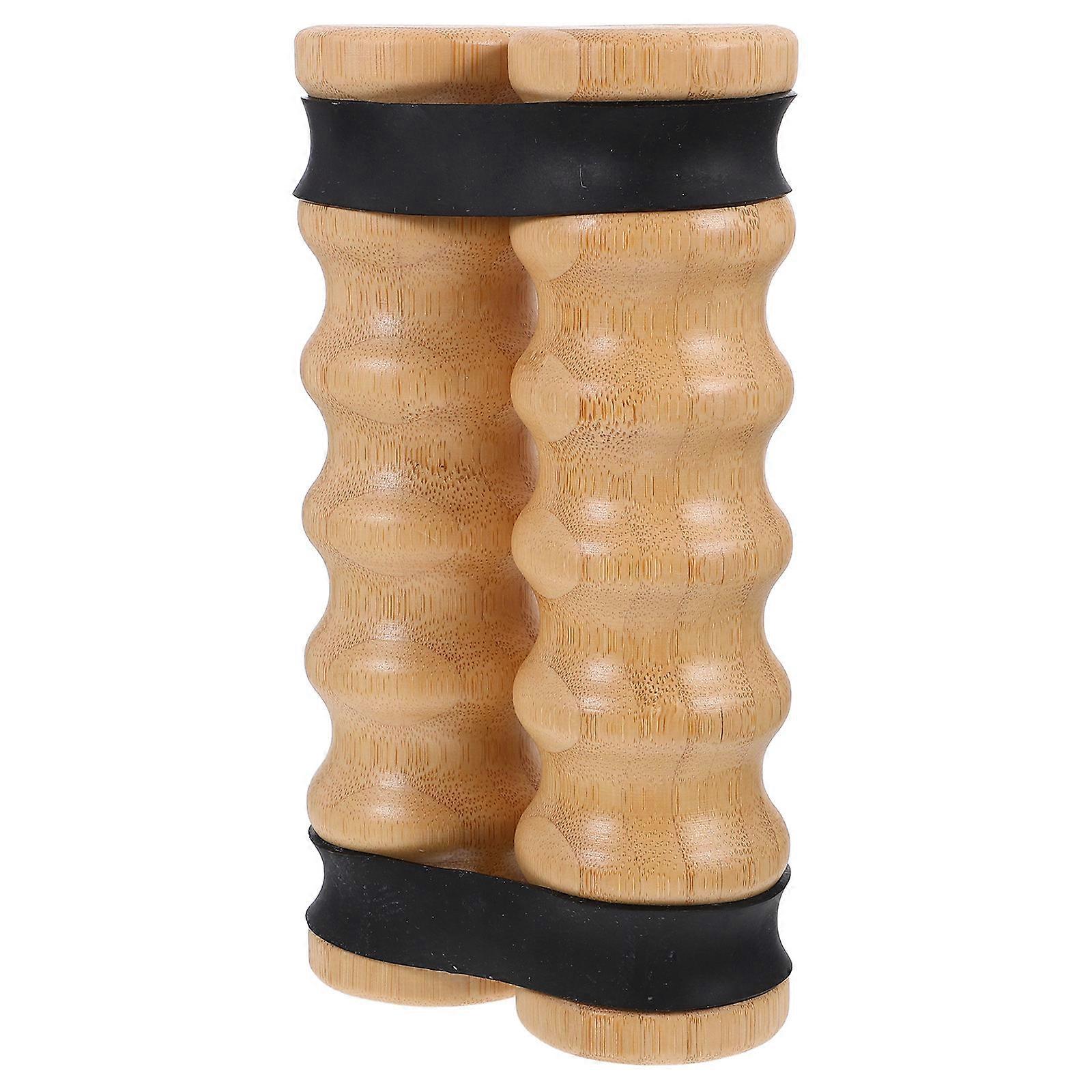 Portable Resistance Bands Wooden Handle for Workout 2Pcs Strength Exercise