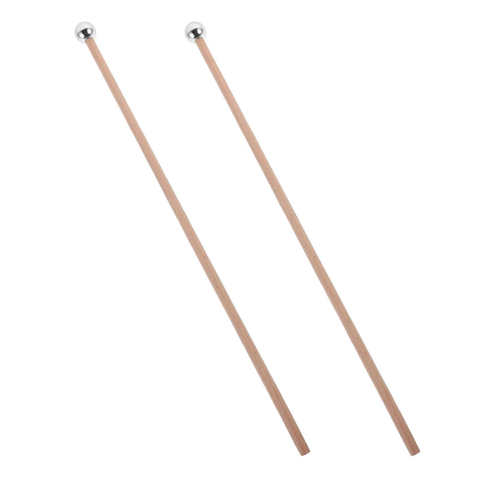 Precision Clock Hammer Mallets for Music Performance 2Pcs Metal Head Percussion Sticks