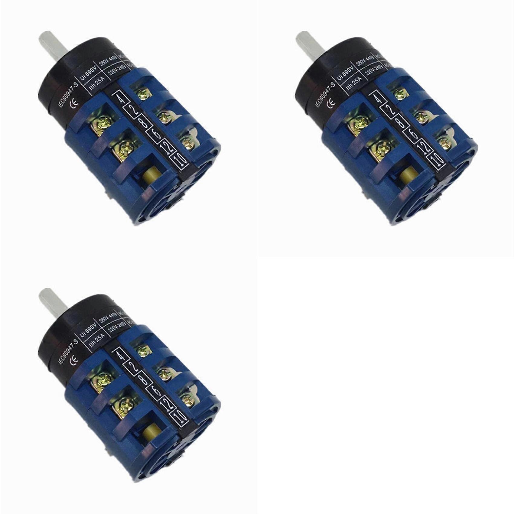 3X 220V 25A 5.5W for UNITE Tire Dismantling Machine Dedicated Forward and Reverse Reverse Conversion Switch